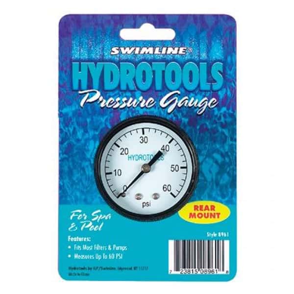 Swimline Hydrotools Pressure Gauge (Rear Mount)